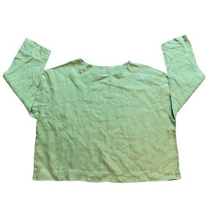 Bryan Walker Tunic Womens Size L  Relaxed Linen Oversized